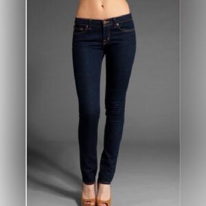J Brand The Deal 9612 Ink Pencil Leg Zipper Ankle Skinny Jeans Dark Wash Size 32